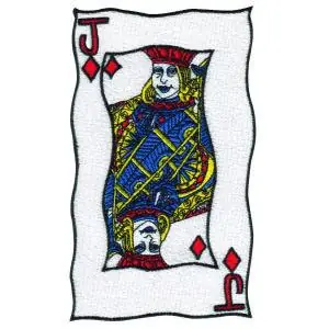 Jack of Diamonds Embroidery Design Limited Time