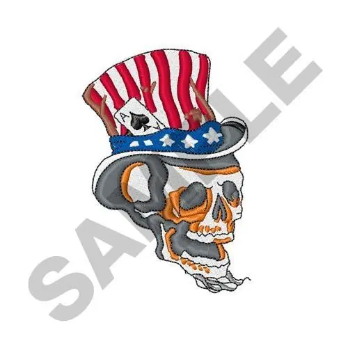 Uncle Sam Skull Embroidery Design Free Returns