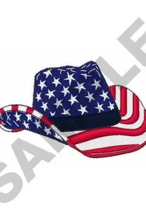 American Cowboy Hat Embroidery Design Best Price