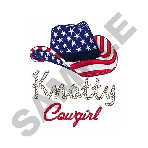 Premium Knotty Cowgirl Embroidery Design