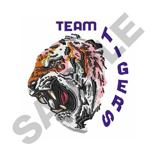 Editor’s Pick Team Tigers Embroidery Design