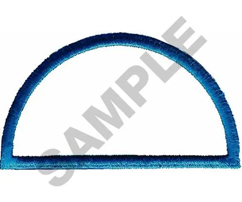 Markdown HALF CIRCLE 093 Embroidery Design