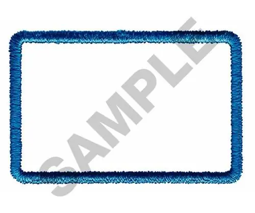RECTANGLE 112 Embroidery Design Modern
