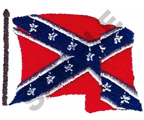 CONFEDERATE FLAG Embroidery Design Affordable