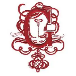 Markdown SCROLL G Embroidery Design