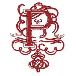 Top Rated SCROLL P Embroidery Design