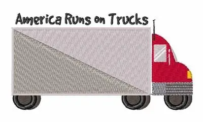 Factory Price Runs on Trucks Embroidery Design