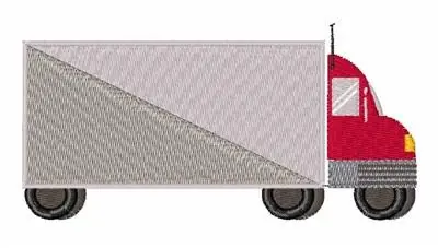 Express Delivery Delivery Truck Embroidery Design