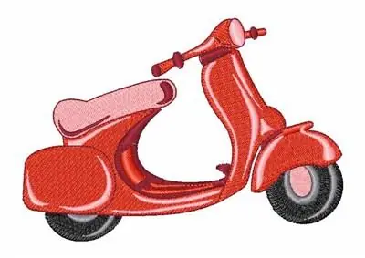 Reduced Price Red Scooter Embroidery Design