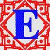Worldwide Shipping BORDER E Embroidery Design