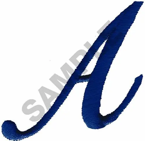 Original SCRIPT A Embroidery Design