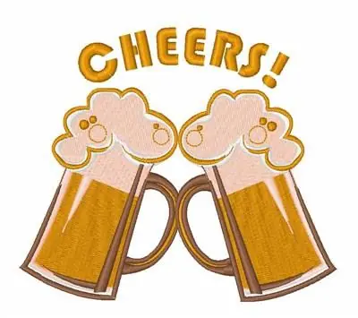 Cheers! Embroidery Design Flash Sale