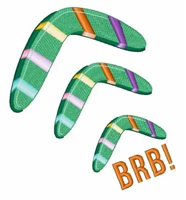 Cheap BRB! Embroidery Design