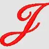 SCRIPT J Embroidery Design Super Sale