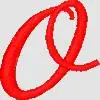 SCRIPT O Embroidery Design Grab Now