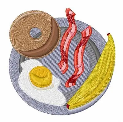 Breakfast Plate Embroidery Design Exclusive Offer