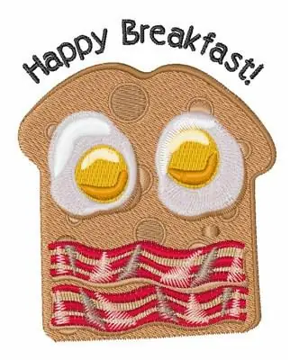 Happy Breakfast Embroidery Design Deal