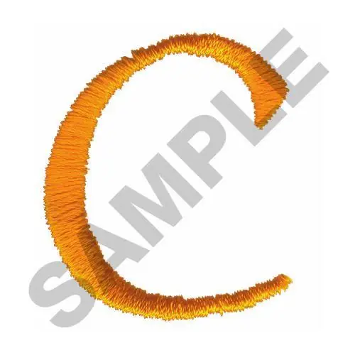CHANCERY C Embroidery Design Authentic