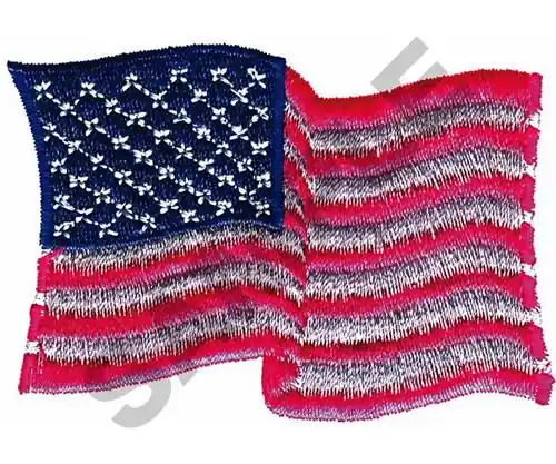 AMERICAN FLAG Embroidery Design Seasonal Sale
