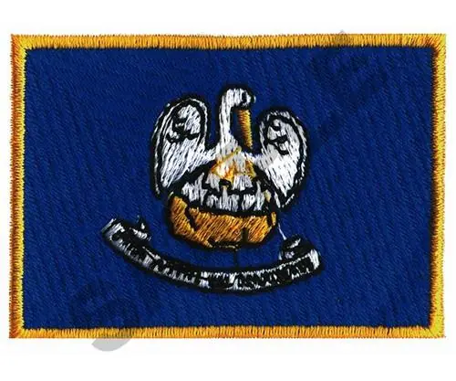 Save Now LOUSIANA FLAG Embroidery Design