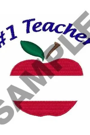 1 Teacher Embroidery Design Handmade