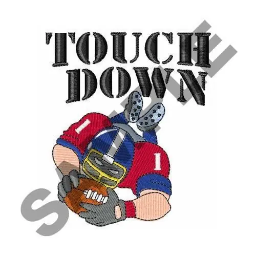 Secure Checkout Touch Down Embroidery Design