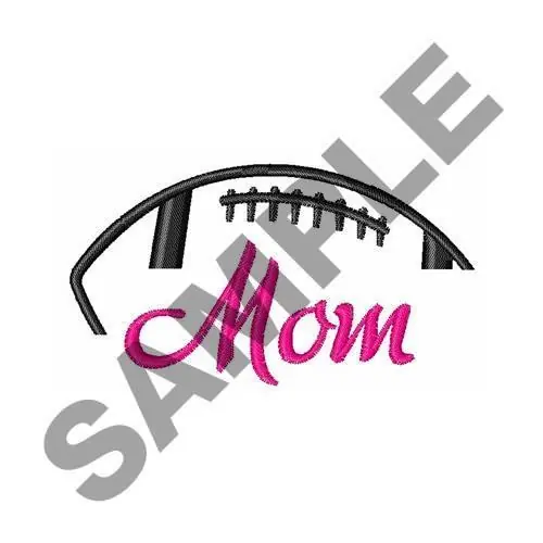 Football Mom Embroidery Design Affordable