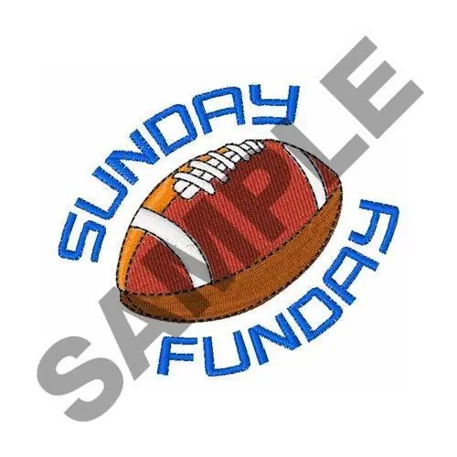 Final Sale Sunday Funday Embroidery Design