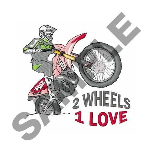 Seasonal Sale 2 Wheels Embroidery Design
