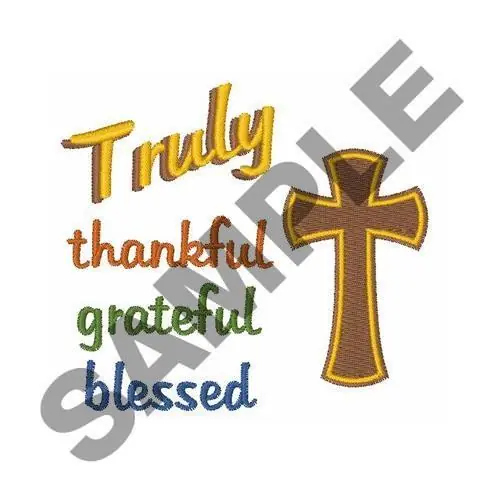 In Demand Truly Blessed Embroidery Design