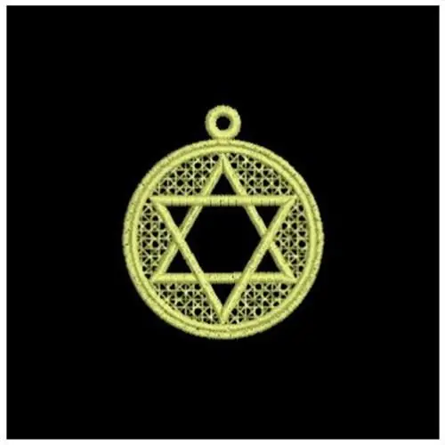 Free Shipping FSL Star Ornament Embroidery Design