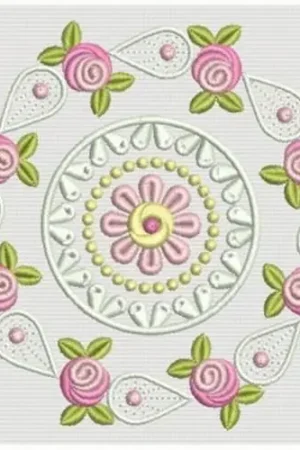 Bullion Rose Quilt Embroidery Design Order Now