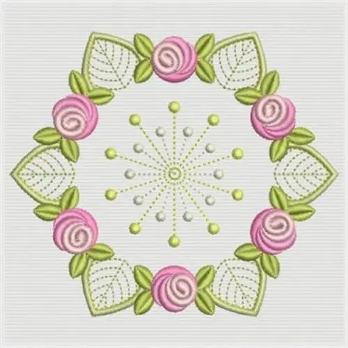 Must Have Bullion Rose Quilt Embroidery Design