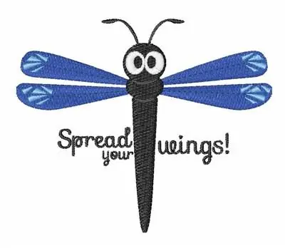 Spread Your Wings Embroidery Design Express Delivery