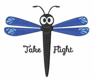 Take Flight Embroidery Design Authentic