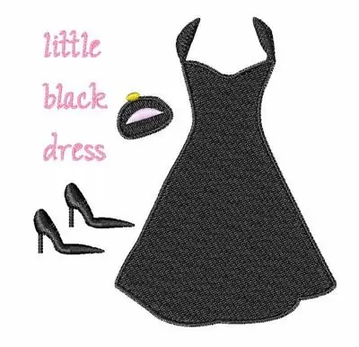 Little Black Dress Embroidery Design Budget