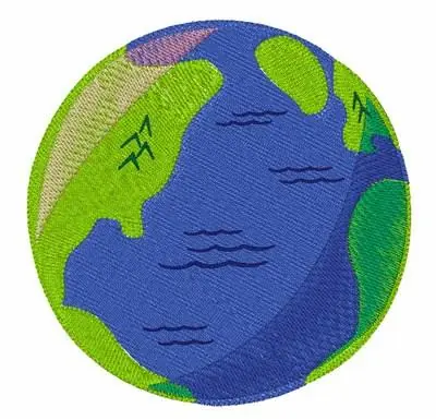 Direct From Factory Modern Globe Embroidery Design
