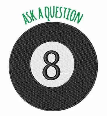 Ask a Question Embroidery Design Special Offer