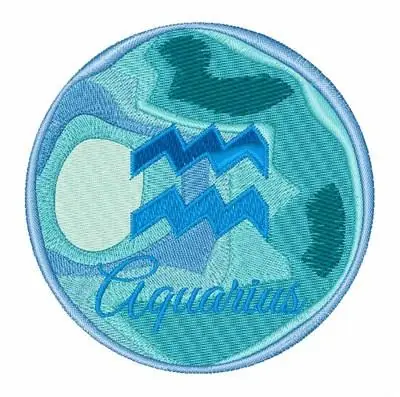 Aquarius Embroidery Design Authentic
