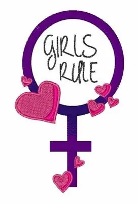 Exclusive Offer Girls Rule Embroidery Design