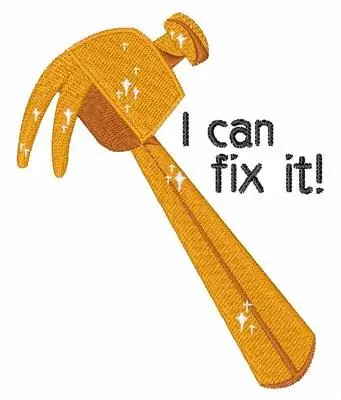 Can Fix It Embroidery Design New Arrival