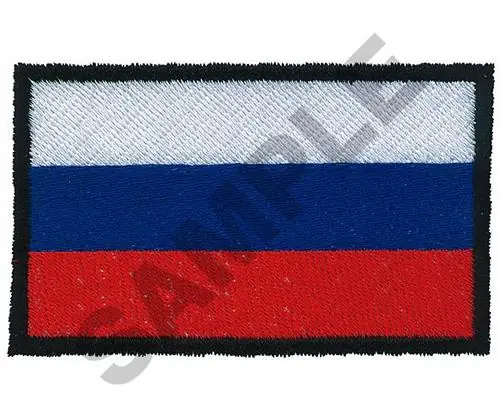 RUSSIAN FEDERATION FLAG Embroidery Design Grab Now