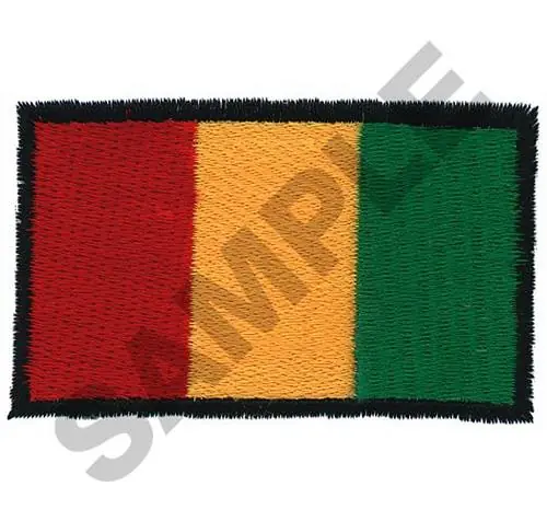 Latest GUINEA FLAG Embroidery Design