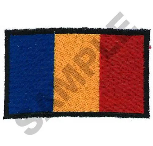 ROMANIA FLAG Embroidery Design Markdown