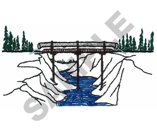 Best Price BRIDGE SCENE Embroidery Design