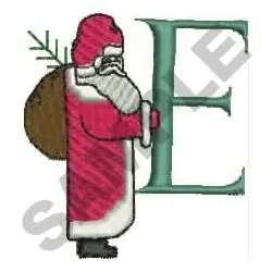 Free Delivery SANTA E Embroidery Design