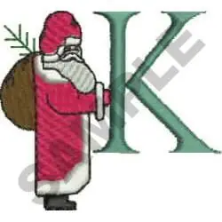 SANTA K Embroidery Design Sale