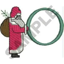 Exclusive SANTA O Embroidery Design
