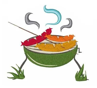 Grilling Dogs Embroidery Design New Arrival