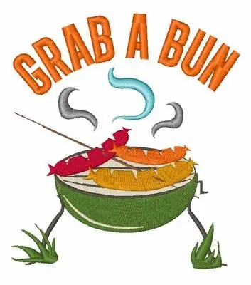 Grab A Bun Embroidery Design Buy Online